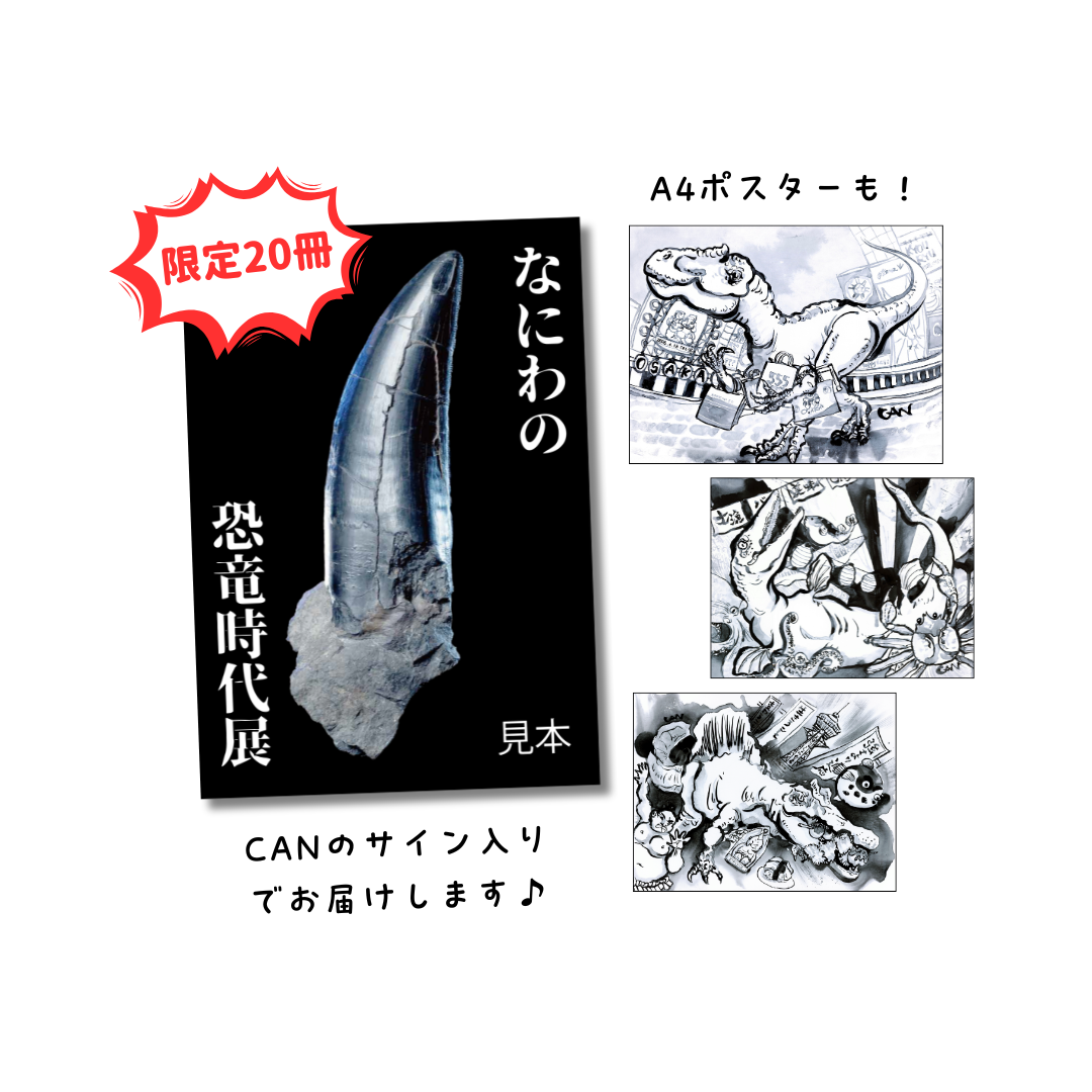 なにわの恐竜時代展公式パンフレット＆A4ポスターの通販